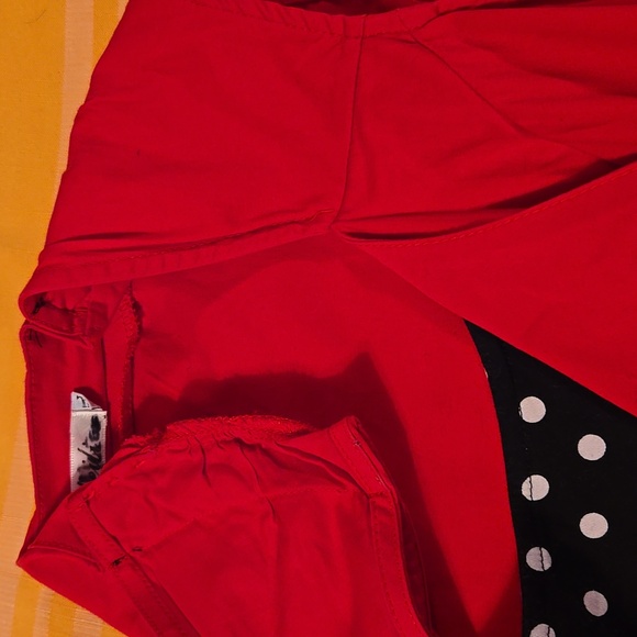 Red And Black Polka Dot Retro Swing Dress - Picture 14 of 14